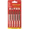 TORK CRAFT T-shank Jigsaw Blade For Wood 4mm 6tpi 100mm 5pc